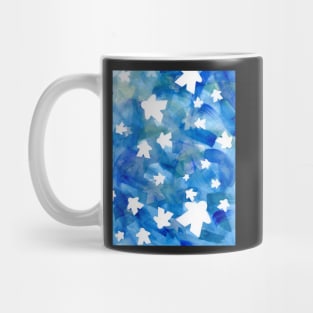 Meeples in Blue Mug